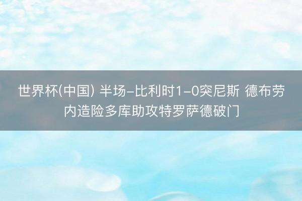 世界杯(中国) 半场-比利时1-0突尼斯 德布劳内造险多库助攻特罗萨德破门