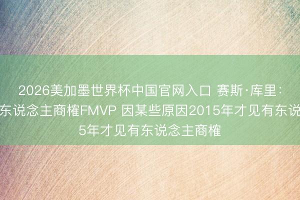 2026美加墨世界杯中国官网入口 赛斯·库里：小技艺没东说念主商榷FMVP 因某些原因2015年才见有东说念主商榷
