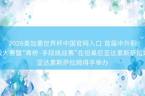 2026美加墨世界杯中国官网入口 首届中外职工处事手段大赛暨“青桥·手段挑战赛”在坦桑尼亚达累斯萨拉姆得手举办